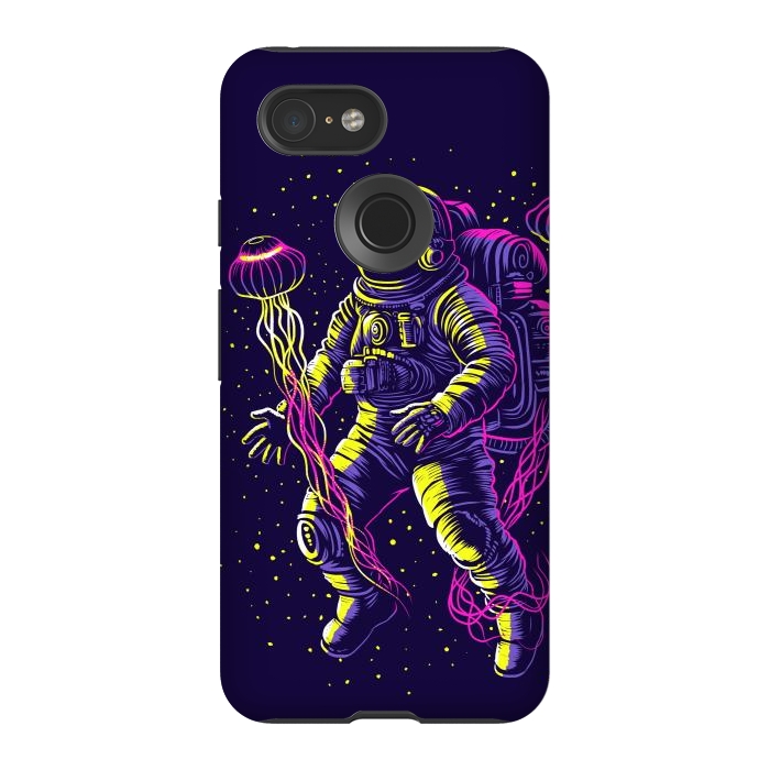Pixel 3 StrongFit Astronaut with galactic jellyfish by Alberto