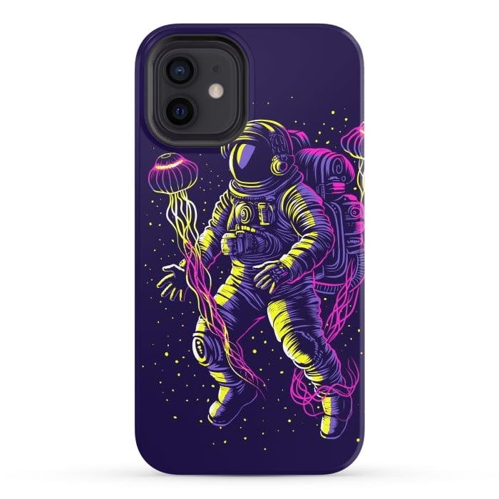 iPhone 12 StrongFit Astronaut with galactic jellyfish by Alberto