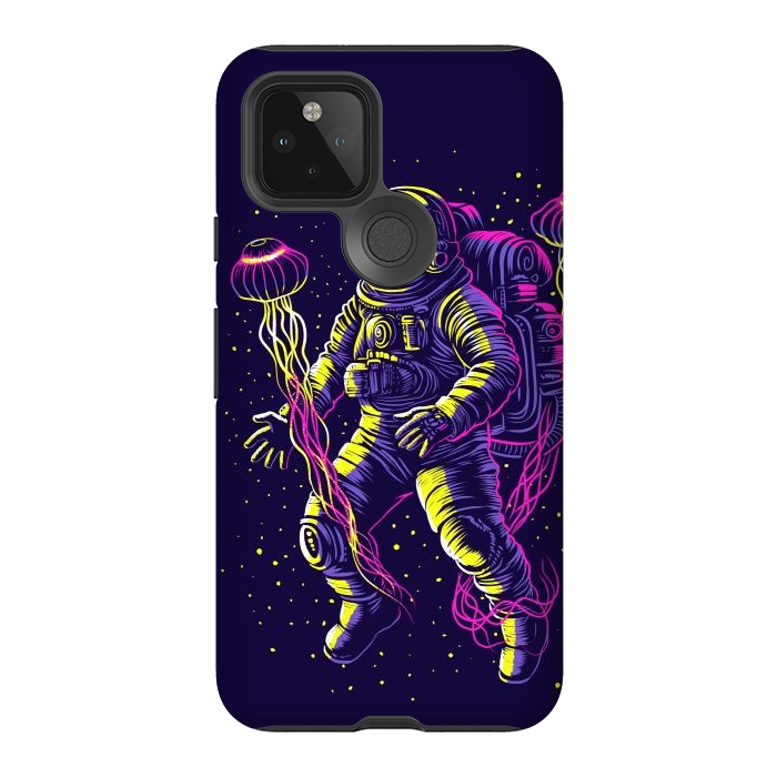 Pixel 5 StrongFit Astronaut with galactic jellyfish by Alberto