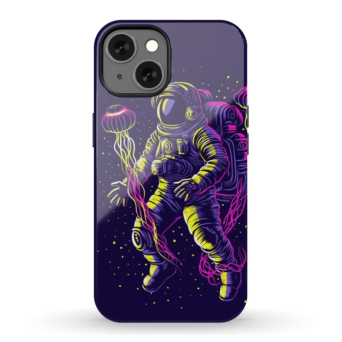 iPhone 13 StrongFit Astronaut with galactic jellyfish by Alberto