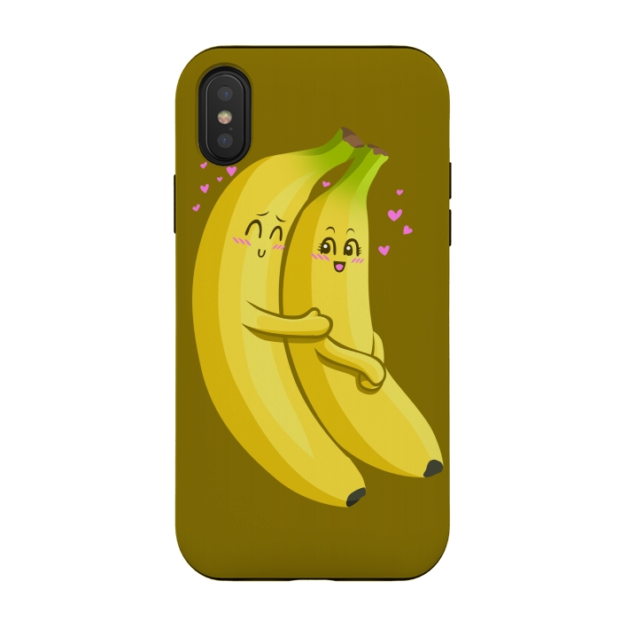 iPhone Xs / X StrongFit Embrace of bananas by Alberto