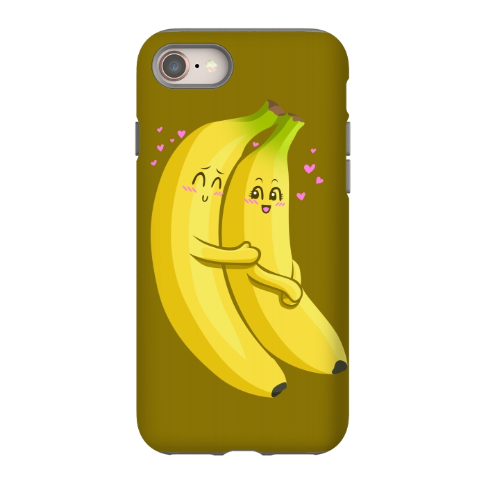 iPhone 8 StrongFit Embrace of bananas by Alberto