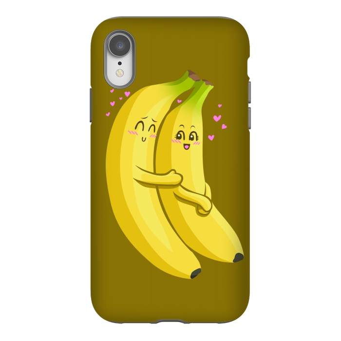 iPhone Xr StrongFit Embrace of bananas by Alberto
