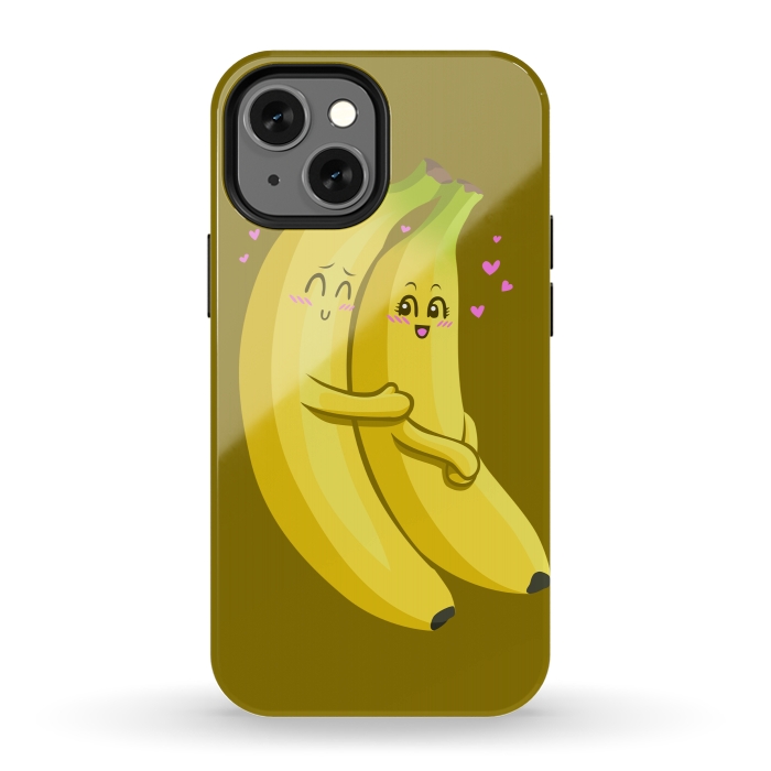 iPhone 12 mini StrongFit Embrace of bananas by Alberto