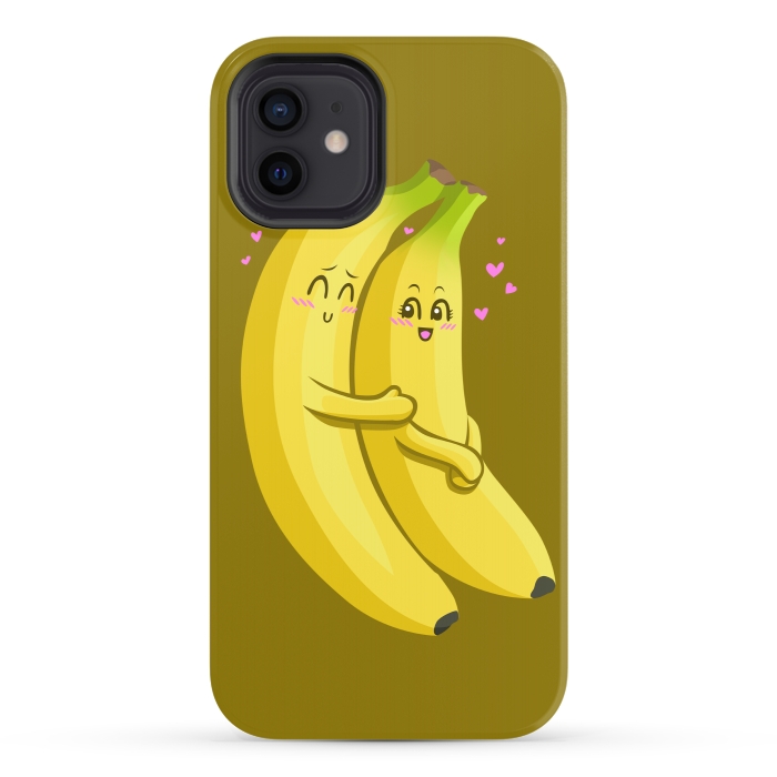 iPhone 12 StrongFit Embrace of bananas by Alberto