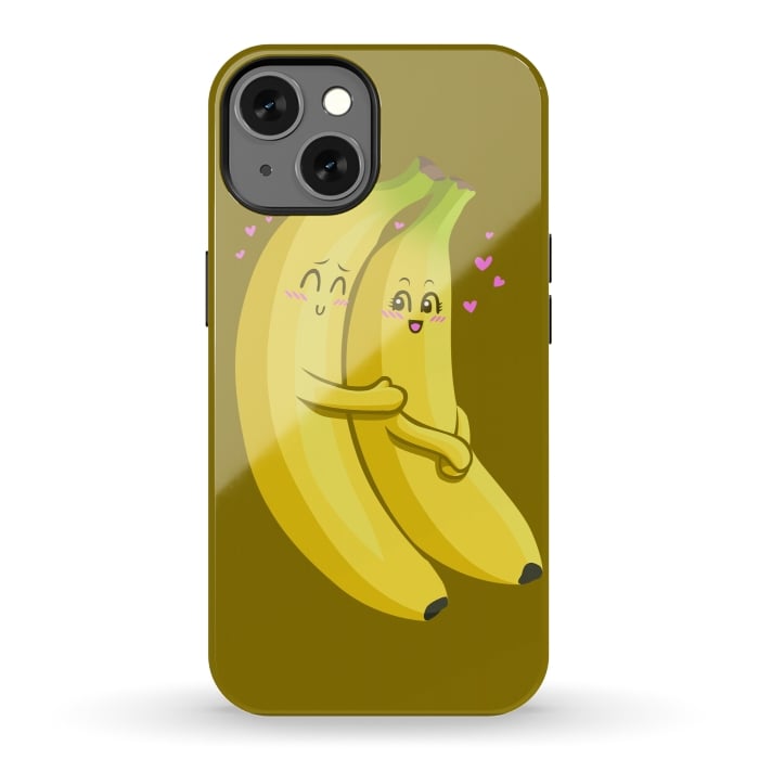 iPhone 13 StrongFit Embrace of bananas by Alberto