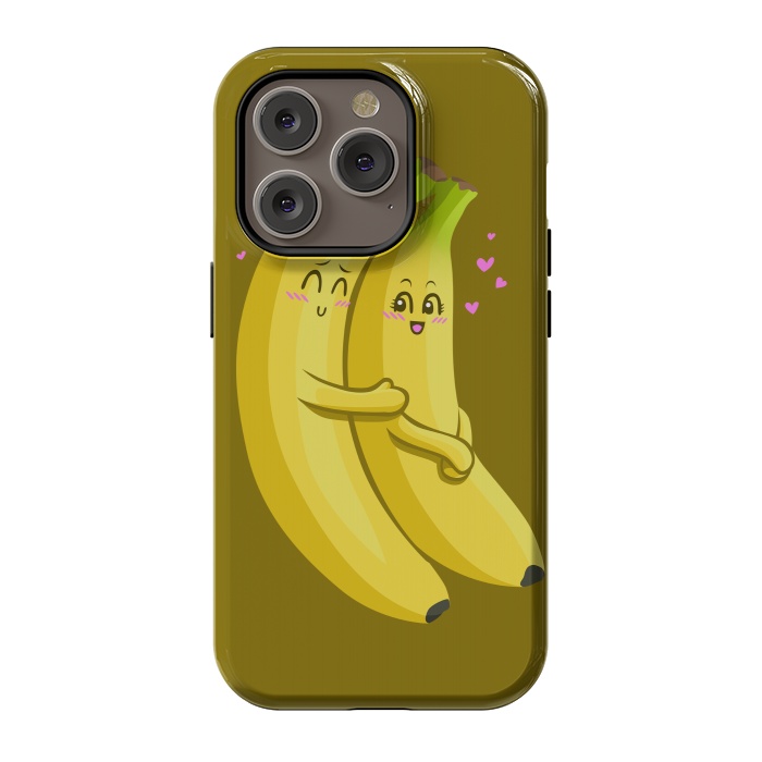 iPhone 14 Pro StrongFit Embrace of bananas by Alberto
