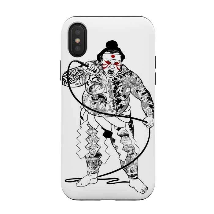 iPhone Xs / X StrongFit Japanese sumo singer by Alberto