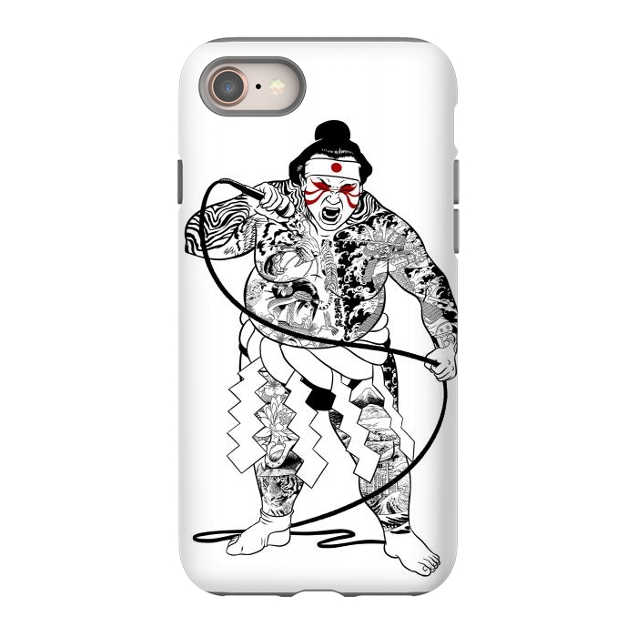 iPhone 8 StrongFit Japanese sumo singer by Alberto