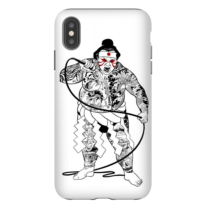 iPhone Xs Max StrongFit Japanese sumo singer by Alberto