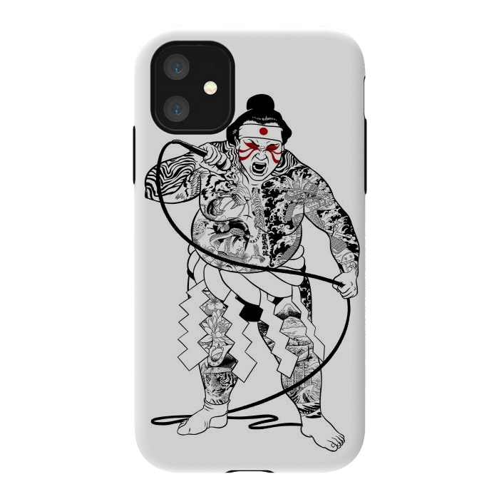 iPhone 11 StrongFit Japanese sumo singer by Alberto