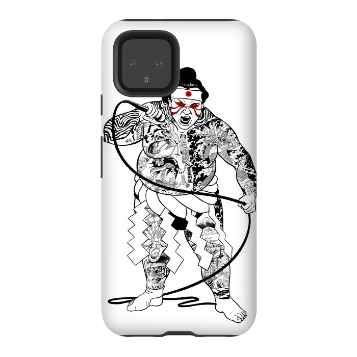 Pixel 4 StrongFit Japanese sumo singer by Alberto