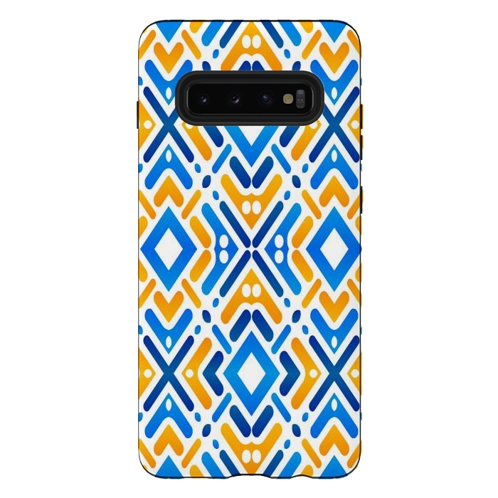 Galaxy S10 plus StrongFit Colorful pattern by Bledi