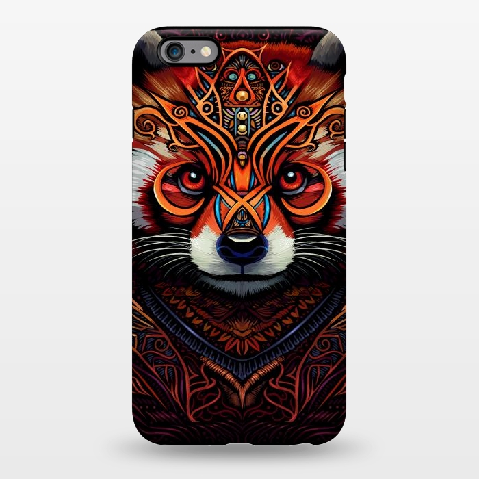 iPhone 6/6s plus StrongFit Indian tribal red panda by Alberto