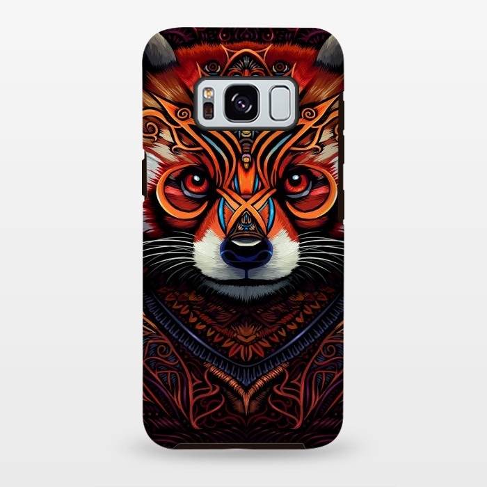 Galaxy S8 plus StrongFit Indian tribal red panda by Alberto