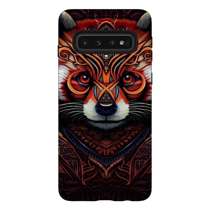 Galaxy S10 StrongFit Indian tribal red panda by Alberto