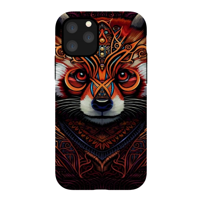 iPhone 11 Pro StrongFit Indian tribal red panda by Alberto