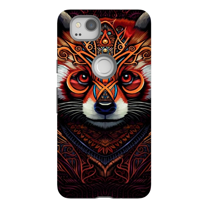 Pixel 2 StrongFit Indian tribal red panda by Alberto