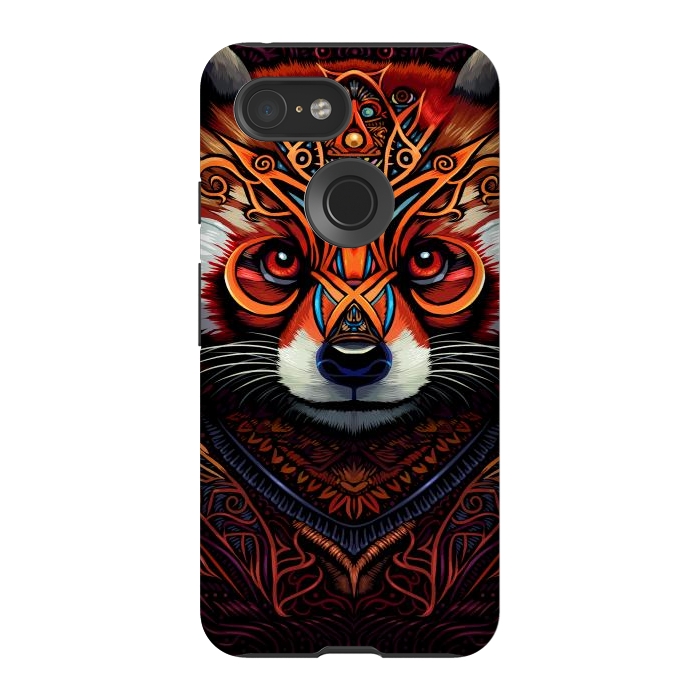 Pixel 3 StrongFit Indian tribal red panda by Alberto