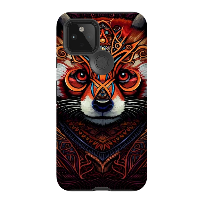 Pixel 5 StrongFit Indian tribal red panda by Alberto