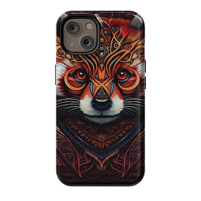 iPhone 14 StrongFit Indian tribal red panda by Alberto
