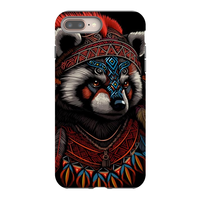 iPhone 7 plus StrongFit Red panda Indian Chief by Alberto