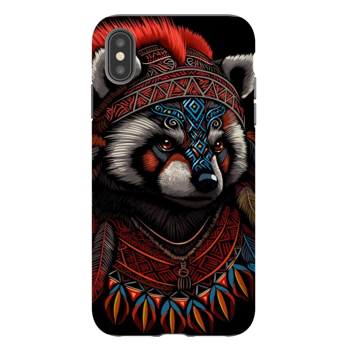 iPhone Xs Max StrongFit Red panda Indian Chief by Alberto