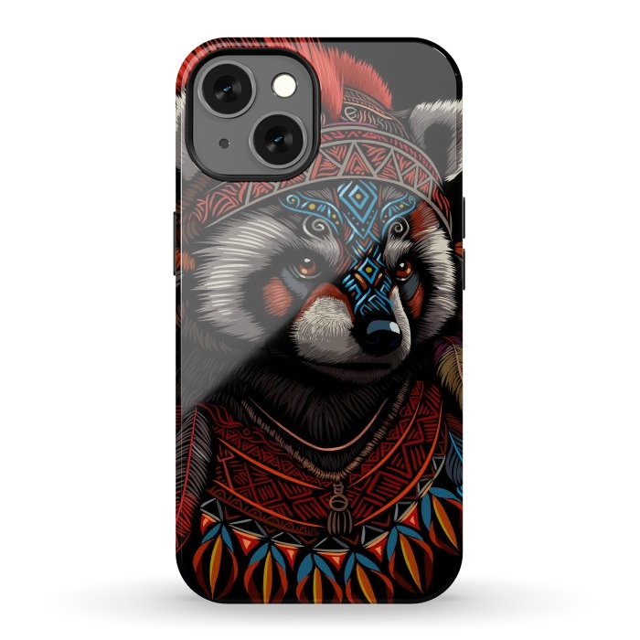 iPhone 13 StrongFit Red panda Indian Chief by Alberto