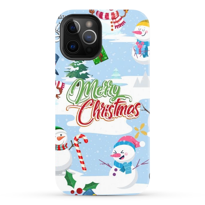 iPhone 12 Pro StrongFit Snowman 2 by Bledi