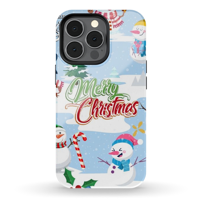 iPhone 13 pro StrongFit Snowman 2 by Bledi