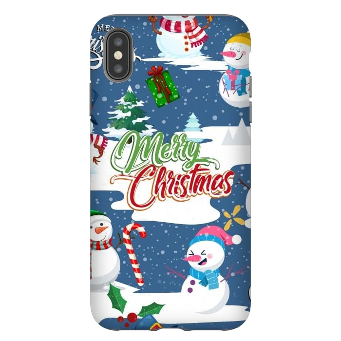 iPhone Xs Max StrongFit Snowman 3 by Bledi