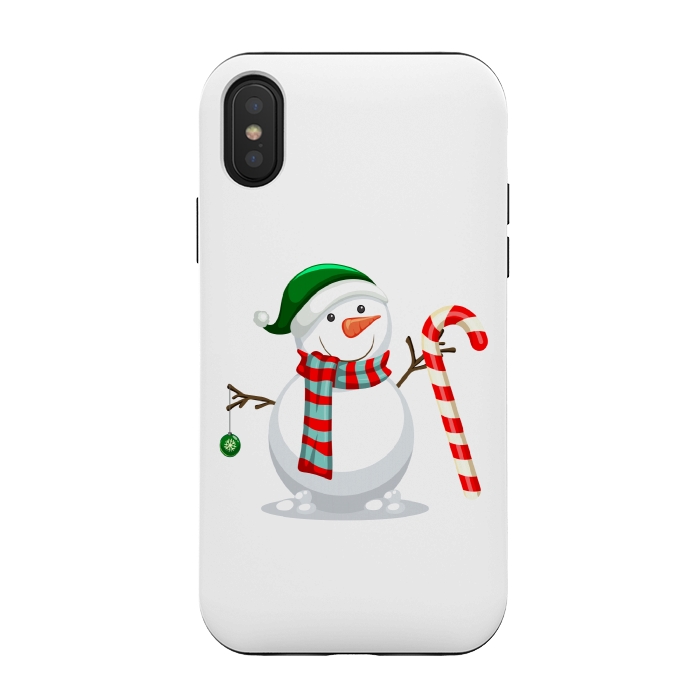 iPhone Xs / X StrongFit Snowman by Bledi