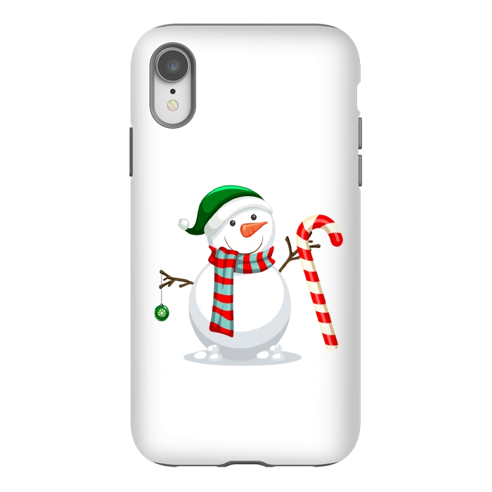 iPhone Xr StrongFit Snowman by Bledi