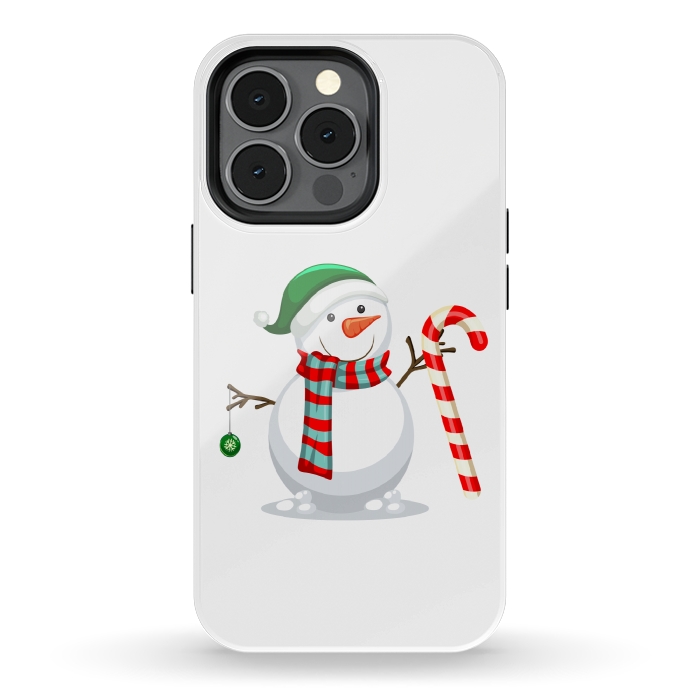 iPhone 13 pro StrongFit Snowman by Bledi