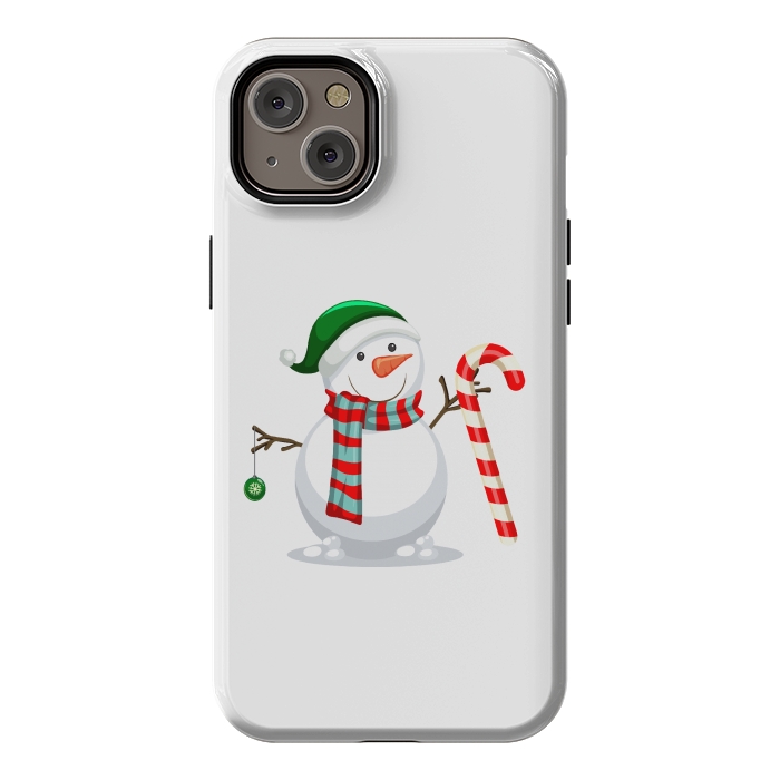 iPhone 14 Plus StrongFit Snowman by Bledi