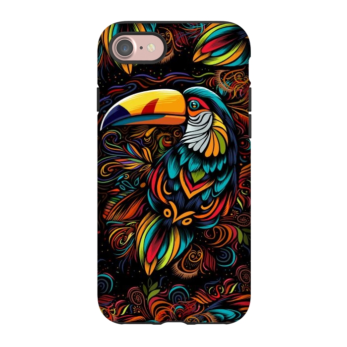 iPhone 7 StrongFit Tropical tribal toucan by Alberto