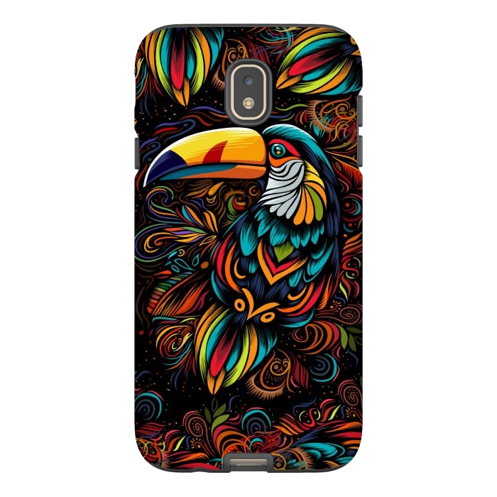 Galaxy J7 StrongFit Tropical tribal toucan by Alberto