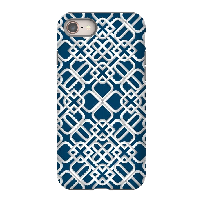 iPhone 8 StrongFit Arabic White Ornament 1 by Bledi