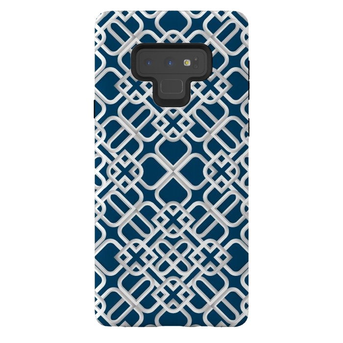 Galaxy Note 9 StrongFit Arabic White Ornament 1 by Bledi