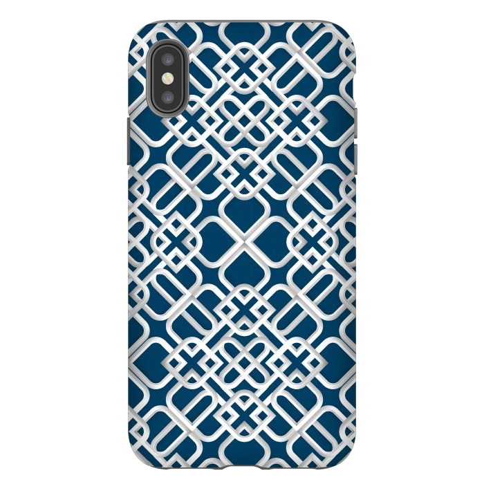 iPhone Xs Max StrongFit Arabic White Ornament 1 by Bledi