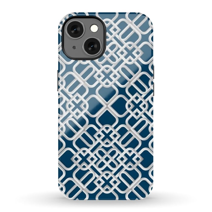 iPhone 13 StrongFit Arabic White Ornament 1 by Bledi