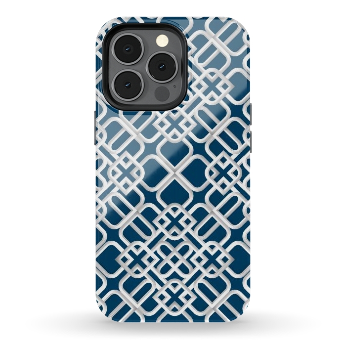 iPhone 13 pro StrongFit Arabic White Ornament 1 by Bledi