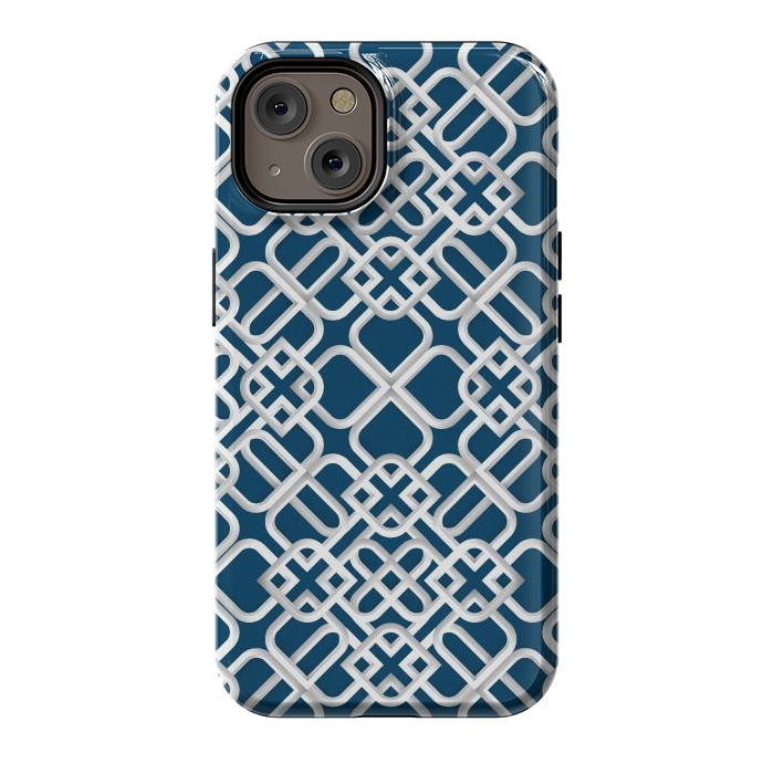 iPhone 14 StrongFit Arabic White Ornament 1 by Bledi