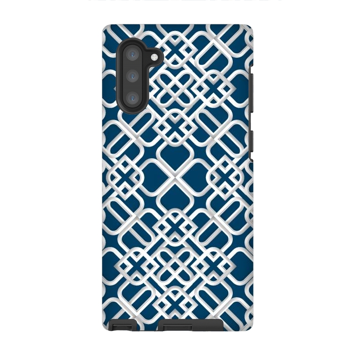 Galaxy Note 10 StrongFit Arabic White Ornament 1 by Bledi
