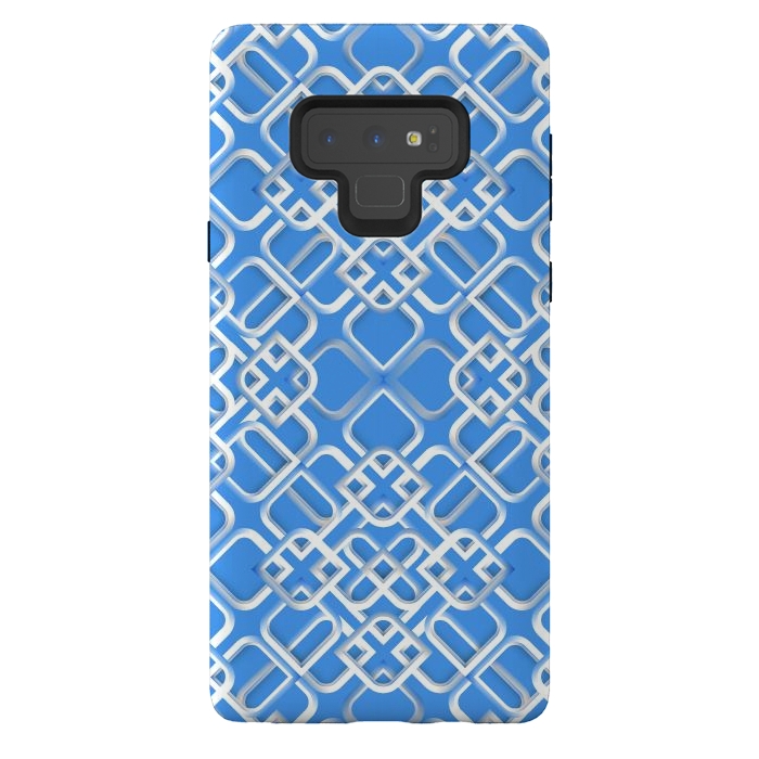 Galaxy Note 9 StrongFit Arabic White Ornament 3 by Bledi