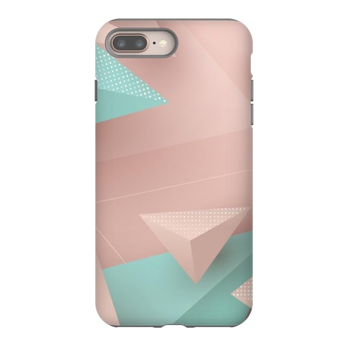 iPhone 7 plus StrongFit 3D Triangles 1 by Bledi
