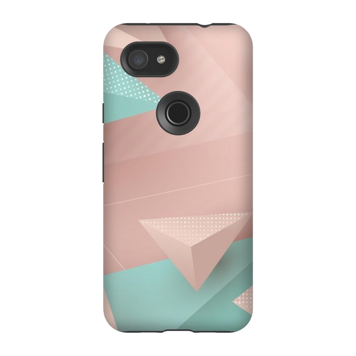 Pixel 3A StrongFit 3D Triangles 1 by Bledi