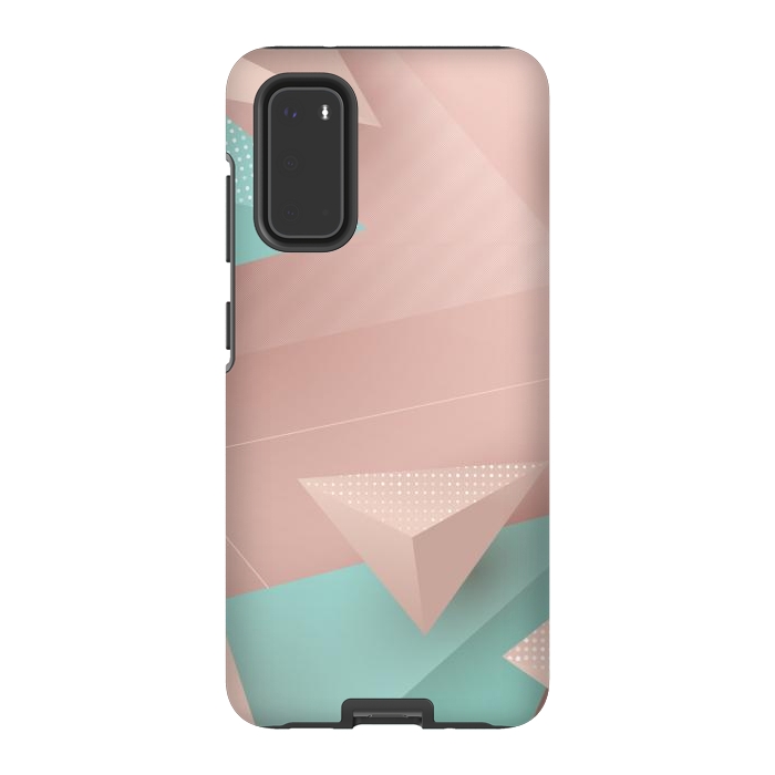 Galaxy S20 StrongFit 3D Triangles 1 by Bledi