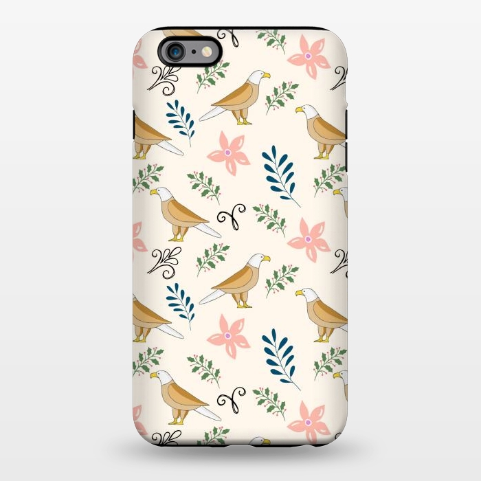 iPhone 6/6s plus StrongFit Eagle in the Garden, Animal Seamless Pattern, Tropical Illustration by Creativeaxle