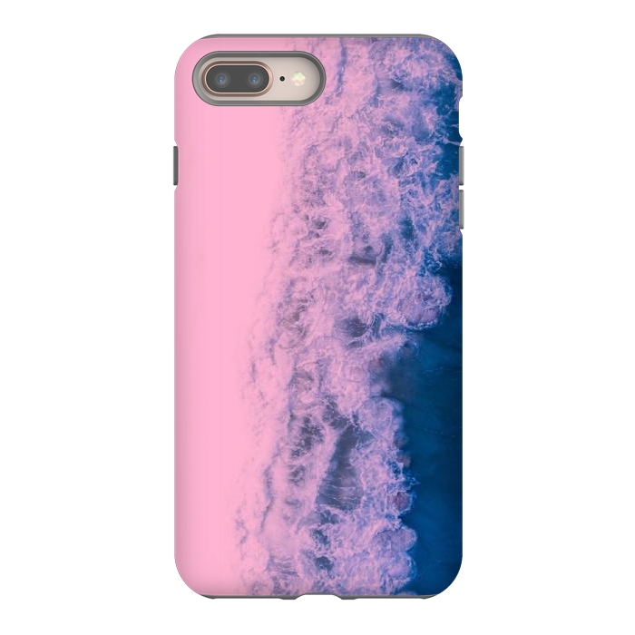 iPhone 7 plus StrongFit Pink ocean waves  by CAS
